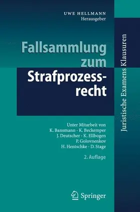 Hellmann |  Fallsammlung zum Strafprozessrecht | eBook | Sack Fachmedien