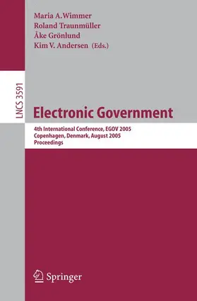 Wimmer / Traunmüller / Grönlund |  Electronic Government | Buch |  Sack Fachmedien