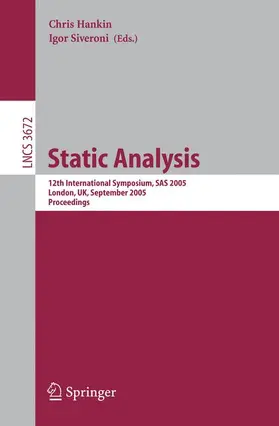 Siveroni / Hankin | Static Analysis | Buch | 978-3-540-28584-7 | sack.de