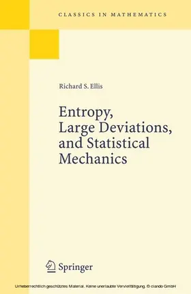 Ellis |  Entropy, Large Deviations, and Statistical Mechanics | eBook | Sack Fachmedien