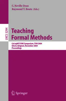 Dean / Boute | Teaching Formal Methods | E-Book | www2.sack.de
