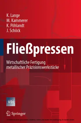 Lange / Kammerer / Pöhlandt |  Fließpressen | eBook | Sack Fachmedien