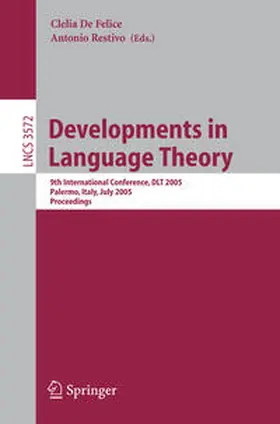 De Felice / Restivo | Developments in Language Theory | E-Book | www2.sack.de