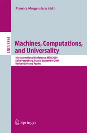 Margenstern |  Machines, Computations, and Universality | eBook | Sack Fachmedien
