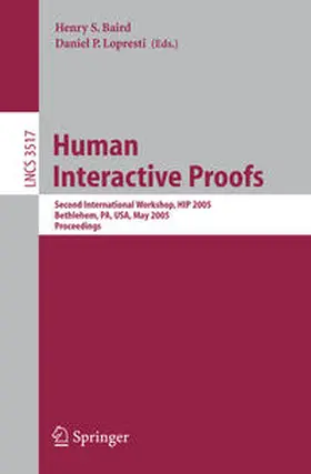 Baird / Lopresti | Human Interactive Proofs | E-Book | sack.de