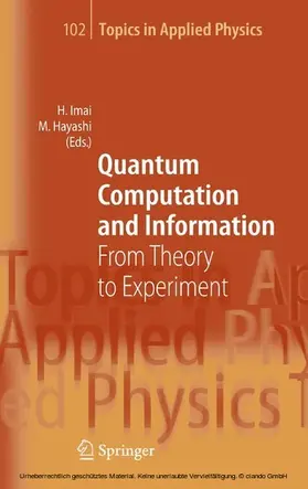 Imai / Hayashi |  Quantum Computation and Information | eBook | Sack Fachmedien