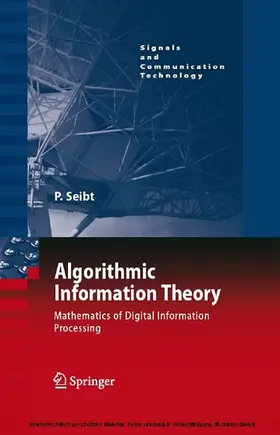 Seibt |  Algorithmic Information Theory | eBook | Sack Fachmedien