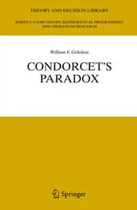 Gehrlein |  Condorcet's Paradox | Buch |  Sack Fachmedien