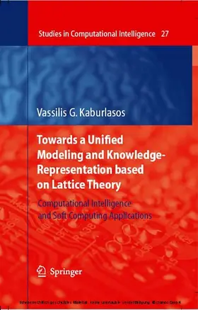Kaburlasos |  Towards a Unified Modeling and Knowledge-Representation based on Lattice Theory | eBook | Sack Fachmedien