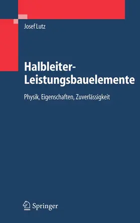 Lutz |  Halbleiter-Leistungsbauelemente | eBook | Sack Fachmedien