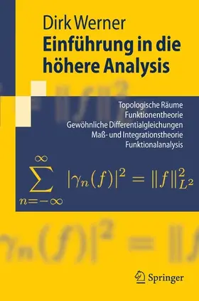 Werner |  Einführung in die höhere Analysis | eBook | Sack Fachmedien