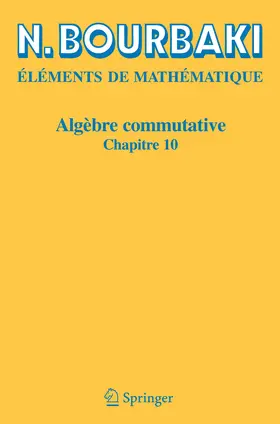 Bourbaki |  Algèbre commutative | eBook | Sack Fachmedien