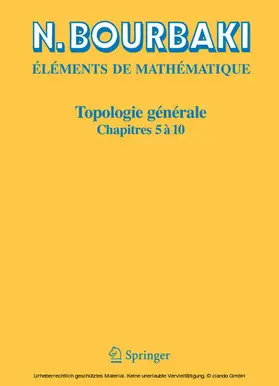 Bourbaki | Topologie générale | E-Book | sack.de