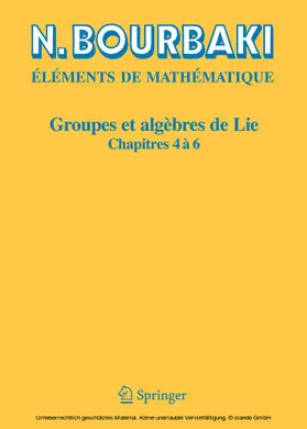 Bourbaki | Groupes et algèbres de Lie | E-Book | sack.de