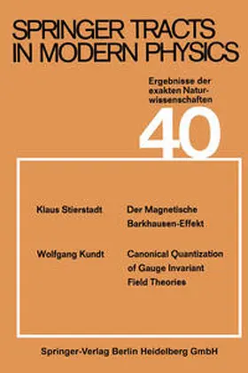 Flügge / Stierstadt / Kundt |  Springer Tracts in Modern Physics | eBook | Sack Fachmedien