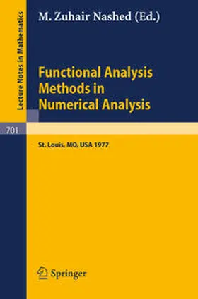Nashed |  Functional Analysis Methods in Numerical Analysis | eBook | Sack Fachmedien