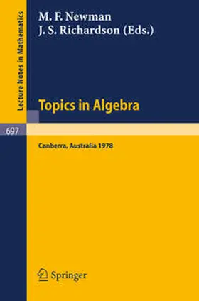Newman / Richardson |  Topics in Algebra | eBook | Sack Fachmedien