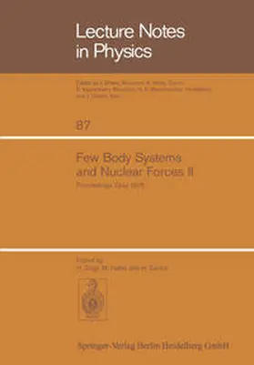 Zingl / Haftel / Zankel |  Few Body Systems and Nuclear Forces II | eBook | Sack Fachmedien