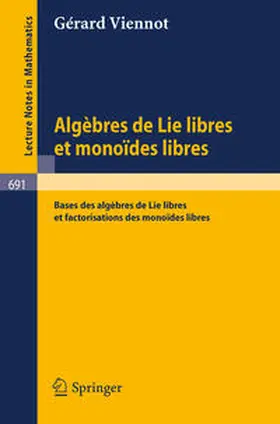 Viennot |  Algebres de lie libres et monoides libres | eBook | Sack Fachmedien