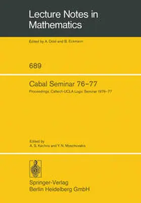 Kechris / Moschovakis | Cabal Seminar 76–77 | E-Book | www2.sack.de