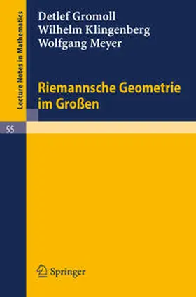 Gromoll / Klingenberg / Meyer |  Riemannsche Geometrie im Großen | eBook | Sack Fachmedien