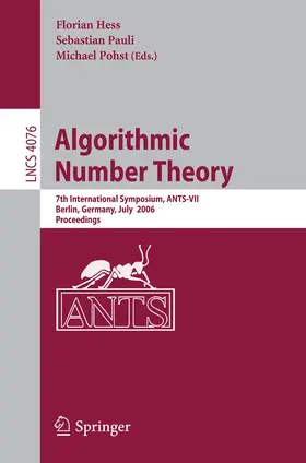Hess / Pauli / Pohst |  Algorithmic Number Theory | Buch |  Sack Fachmedien