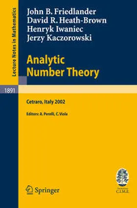 Friedlander / Perelli / Heath-Brown |  Analytic Number Theory | eBook | Sack Fachmedien