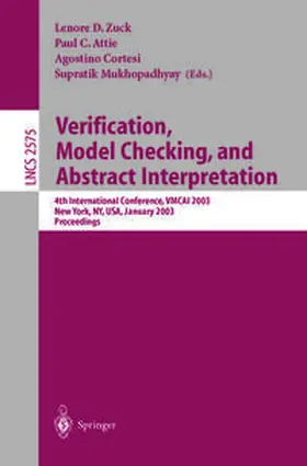 Zuck / Attie / Cortesi | Verification, Model Checking, and Abstract Interpretation | E-Book | www2.sack.de