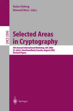 Nyberg / Heys | Selected Areas in Cryptography | E-Book | sack.de