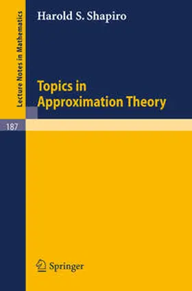 Shapiro |  Topics in Approximation Theory | eBook | Sack Fachmedien