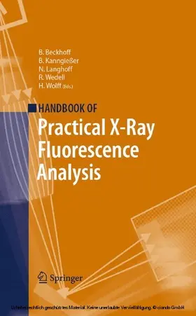Beckhoff / Kanngießer / Langhoff |  Handbook of Practical X-Ray Fluorescence Analysis | eBook | Sack Fachmedien
