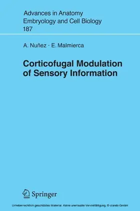 Nuñez / Malmierca |  Corticofugal Modulation of Sensory Information | eBook | Sack Fachmedien