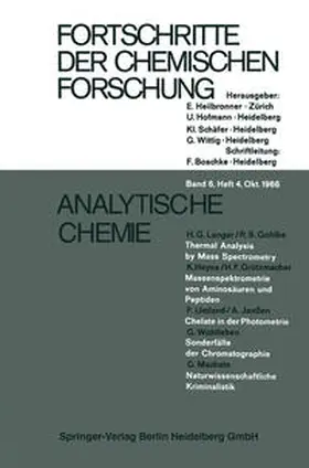 Langer / Gohlke / Heyns |  Analytische Chemie | eBook | Sack Fachmedien