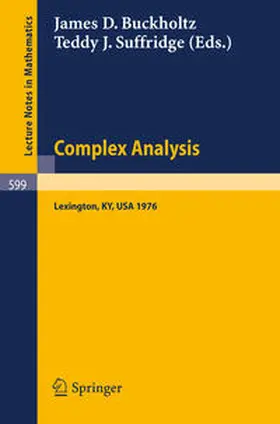 Buckholtz / Suffridge |  Complex Analysis. Kentucky 1976 | eBook | Sack Fachmedien