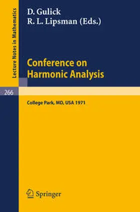 Gulick / Lipsman | Conference on Harmonic Analysis | E-Book | sack.de