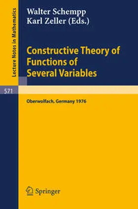 Schempp / Zeller | Constructive Theory of Functions of Several Variables | E-Book | sack.de
