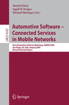 Broy / Krüger / Meisinger | Automotive Software-Connected Services in Mobile Networks | E-Book | sack.de