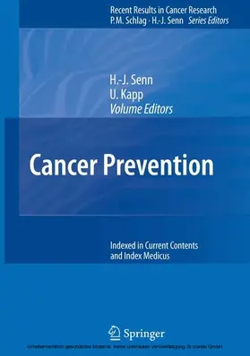 Senn / Kapp |  Cancer Prevention | eBook | Sack Fachmedien