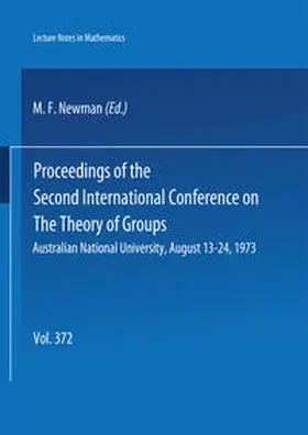 Newman |  Proceedings of the Second International Conference on the Theory of Groups | eBook | Sack Fachmedien