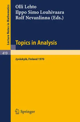 Lehto / Louhivaara / Nevanlinna |  Topics in Analysis | eBook | Sack Fachmedien
