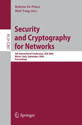 Yung / De Prisco | Security and Cryptography for Networks | Buch | 978-3-540-38080-1 | sack.de