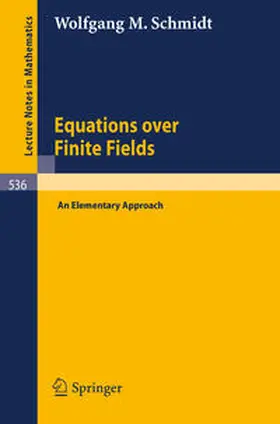 Schmidt | Equations over Finite Fields | E-Book | sack.de
