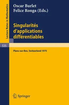 Burlet / Ronga | Singularites d'Applications Differentiables | E-Book | sack.de