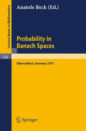 Beck | Probability in Banach Spaces | E-Book | sack.de