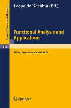 Nachbin |  Functional Analysis and Applications | eBook | Sack Fachmedien
