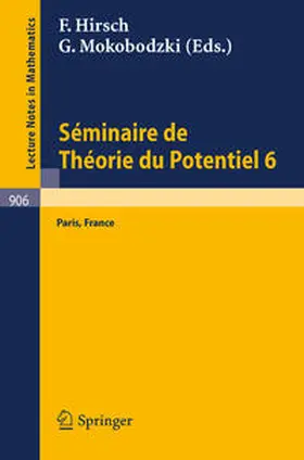 Séminaire de Théorie du Potentiel, Paris, No. 6 | E-Book | sack.de
