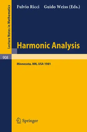 Ricci / Weiss | Harmonic Analysis | E-Book | sack.de