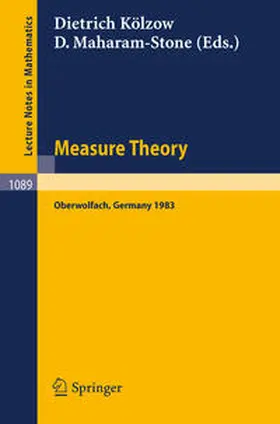 Kölzow / Maharam-Stone | Measure Theory Oberwolfach 1983 | E-Book | sack.de