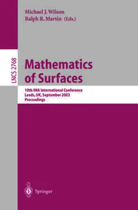 Wilson / Martin | Mathematics of Surfaces | E-Book | www2.sack.de