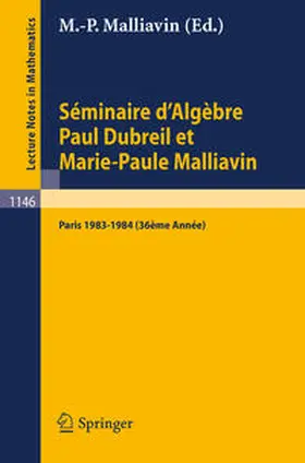 Malliavin |  Séminaire d'Algèbre Paul Dubreil et Marie-Paule Malliavin | eBook | Sack Fachmedien